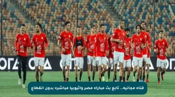 قناة مجانية.. تابع بث مباراة مصر وإثيوبيا مباشرة بدون انقطاع